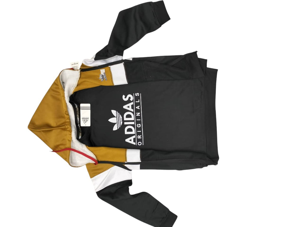 Panthrix Signature Adidas-Style Track Suit (Black & Mustard Edition)